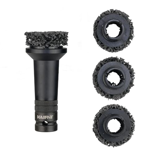 K233 Wheel Hub Resurfacing Kit, Brake Surface and Stud Cleaner, 1/2-Inch Drive, 4 Pads - size: 1/2" Drive