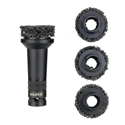 K233 Wheel Hub Resurfacing Kit, Brake Surface and Stud Cleaner, 1/2-Inch Drive, 4 Pads - size: 1/2" Drive