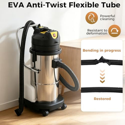 40L Commercial Carpet Cleaning Machine 3 in 1 Upholstery Cleaner Machine 1000W Professional Extractor Vacuum Washing Machine for Cleaning Carpets, Sofas, Curtains, Vacuuming and Spraying