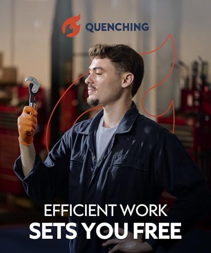 QUENCHING Self-Adjusting Crowfoot Wrench Set – 2-Piece Kit Fits 3/8", 1/2" Drives, Covers 8–32mm, Replaces Multiple Fixed-Size Wrenches - size: 2-Piece Set