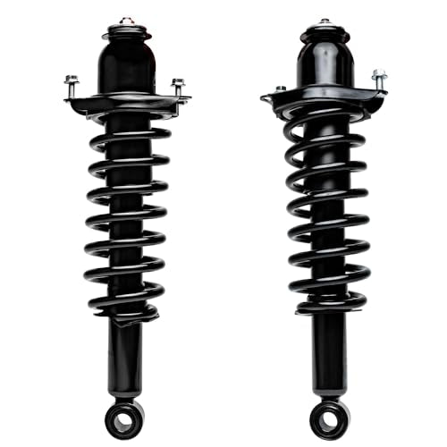 Detroit Axle - 1.8L 4pc Front & Rear Struts for 2014-2019 Toyota Corolla | 4 Front & Rear Strut w/Coil Spring Assemblies 2015 2016 2017 2018 Suspension Quick Install Ready Assembly Replacement - size: 4Q47059/ 4 Struts
