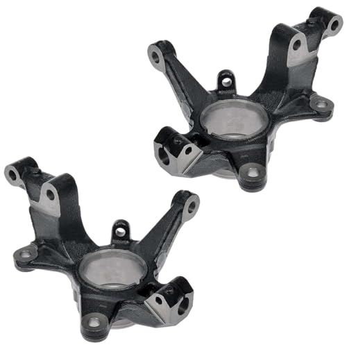 Detroit Axle - 4pc Front Knuckles Kit for 2007-2015 Mazda CX-7 CX-9, 2008 2009 2010 2011 2012 2013 2014, 2 Steering Knuckles 2 Wheel Bearings Replacement - size: 4UW471909/Kit