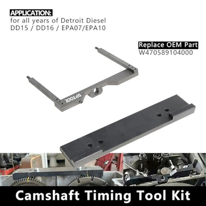 DPTOOL Engine Camshaft Timing Tool Kit for Detroit Diesel DD13 DD15 DD16 | Engine TDC Locating Pin Brake Adjustment Tool Barring Tool Fuel Line Socket Replace W47058090900 W470589104000