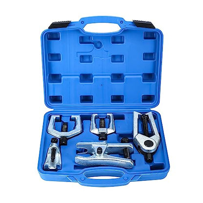 5 in 1 Ball Joint Separator, Pitman Arm Puller, Tie Rod End Removal Tool Set, Front End Service Tool Kit for Cars, Pickups, Trucks