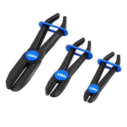 Orion Motor Tech Hose Pinch Off Pliers, 3 Piece Long Reach Hose Clamp Pliers Set for Flexible Hoses Brake Coolant Radiator Vacuum Fuel Lines Maintenance - style: Straight