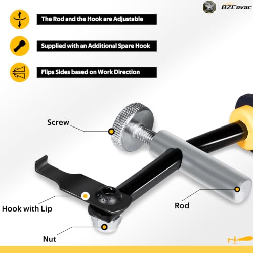 W89208 Cam Pulley Holder + 58430 Shaft Type Seal Puller - Universal Camshaft Pulley Holding Tool & Shaft Seal Puller Set for Engine Cam/Crank Seal Removal and Timing Belt Service