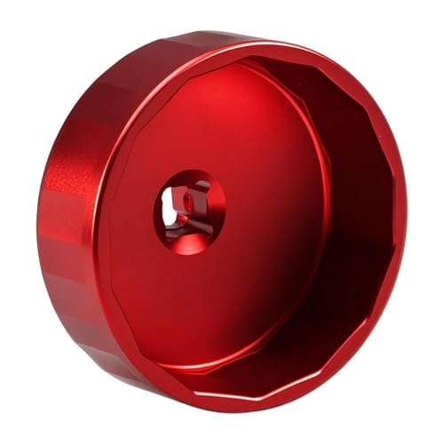 EVRBUL Aluminum Oil Filter Wrench 64.4mm 14 Flutes Compatible with Polaris Ranger RZR XP ATV UTV, Heavy-duty Oil Fuel Cap Wrench Removal Tool for 2540086 2520799 Oil Filter Replace# 2830550