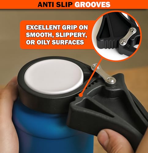 AV Steel Rubber Strap Wrench 2pcs, Adjustable Oil Filter Strap Wrench with Reinforced Belt, Max Diameter 4" and 6", Perfect for Removing Oil Filters, Hard-to-reach Pipes, Jars, Plumbing