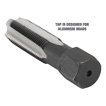 OEMTOOLS 25649 14mm Cylinder Head Rethreaded Kit, Mechanic’s Tool for Rethreading Cylinder Heads, Includes Combination Tap/Reamer, & 3/8", 7/16", 1/2" & 3/4" Inserts, Rethread Aluminum Heads Only - style: M14 Rethreader Kit