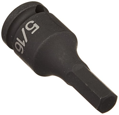 Grey Pneumatic (1910F) 3/8" Drive x 5/16" Hex Driver Socket , Black - style: 5/16" Hex Driver