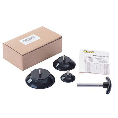 IMT Car Hail Damage Repair Kit - Paintless Dent Puller (PDR) with Slide Hammer, T-Bar & 3 Pulling Tabs，Auto Body Dent Removal Tool for Small to Medium Dents，No Painting Needed - color: Black