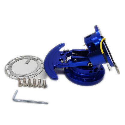Tilt Racing Steering Wheel Quick Release Hub Kit Adapter Body Removable Snap Off Boss Kit (Blue) - color: BLUE