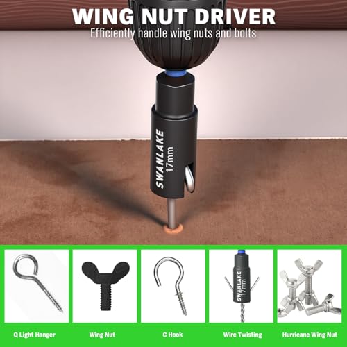 41-Piece Magnetic Nut Driver Set for Impact Drill Metric & SAE, Impact Socket Adapter, 2-IN-1 Ratchet Handle, Wing Nut Driver, Universal Socket, 1/4'' Quick-change Bit Holder - style: New Version
