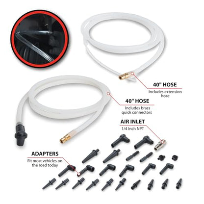 Performance Tool W89204 Pneumatic Brake Bleed Kit - style: Pneumatic Brake Bleed Kit