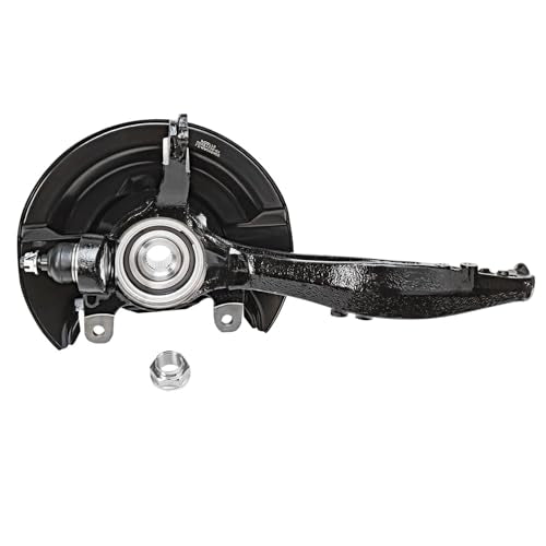 Detroit Axle - 2.4L Front Knuckles Tie Rods for 2003-2007 Honda Accord 2004 2005 2006 Steering Knuckles and Wheel Bearing Hub Assembly Outer Tie Rod Ends Replacement [Manual Transmission] - size: 4SU48821/Kit