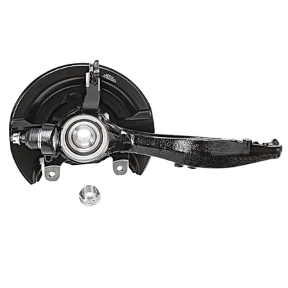 Detroit Axle - 2.4L Front Knuckles Tie Rods for 2003-2007 Honda Accord 2004 2005 2006 Steering Knuckles and Wheel Bearing Hub Assembly Outer Tie Rod Ends Replacement [Manual Transmission] - size: 4SU48821/Kit