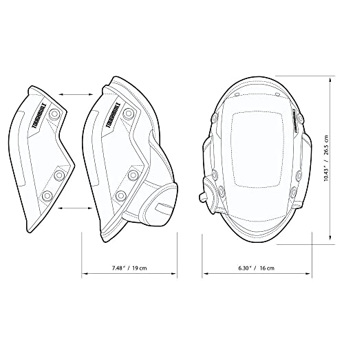 ToughBuilt - Gelfit ™ Rocker Professional Knee Pads - SnapShell ™ Compatible - (TB-KP-G201) - size: Standard Snapshell Rocker (Black)
