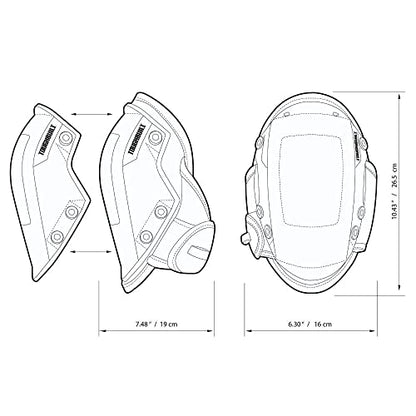 ToughBuilt - Gelfit ™ Rocker Professional Knee Pads - SnapShell ™ Compatible - (TB-KP-G201) - size: Standard Snapshell Rocker (Black)