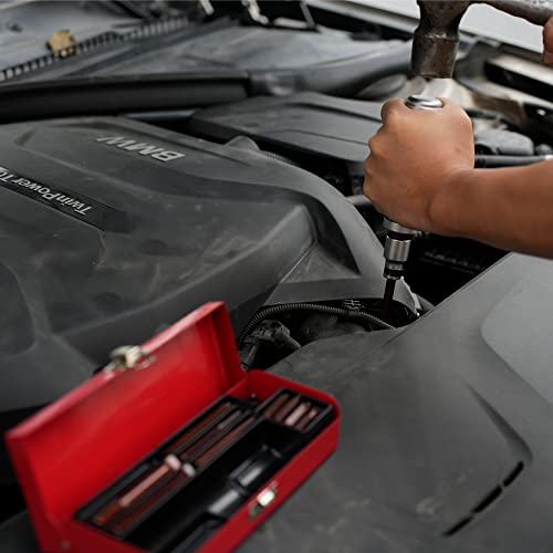 1/2" Hand Manual Reversible Impact Driver Set Extractor-12 PCS Impact Screwdriver S2 Steel Much More Durable Disengage Rusted Fasteners (Long Impact Screwdriver) - size: 1/2 Long