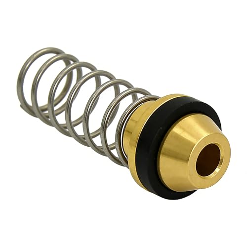 Air Throttle Valve Kit Trigger O Ring Replacement for 1/2" 3/4" 1" Pneumatic Impact Wrench, Tune Up Kit Repair Parts with Brass Valve, Spring & Seal Components - color: Brown