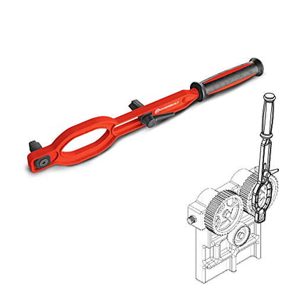 Powerbuilt Universal Timing Gear Holder Tool Kit, Tools to Remove and Replace Timing Gear Retaining Nuts, Adjustable Tooth - 647835 - style: Timing Gear