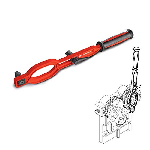 Powerbuilt Universal Timing Gear Holder Tool Kit, Tools to Remove and Replace Timing Gear Retaining Nuts, Adjustable Tooth - 647835 - style: Timing Gear