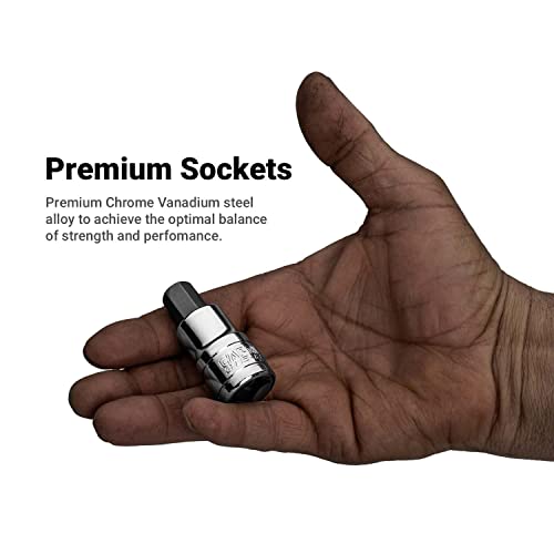 Capri Tools 10 mm Hex Bit Socket, 1/2-Inch Drive, Metric - size: 10 mm, 1/2 in. drive