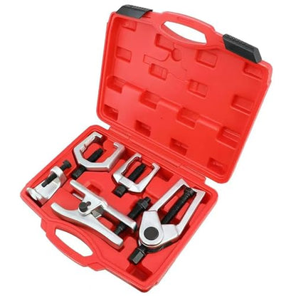 5-in-1 Front End Service Tool Kit Ball Joint Separator Pitman Arm Puller Set Tie Rod End Removal Tools Compatible With Car and Light Truck