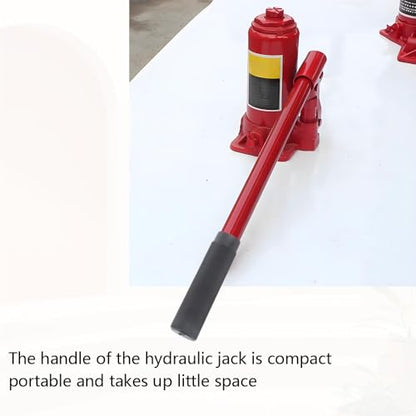 2 Pack 2/3 Ton Hydraulic Bottle Jack Handle, Vertical Jack Replacement with Red Anti-Slip Grip