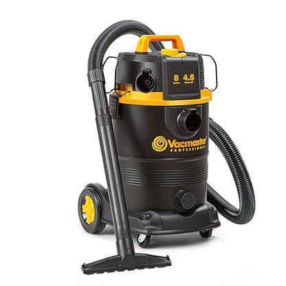 Vacmaster Professional VDK811PW 0201 8 Gallon 4.5 Peak HP Wet/Dry Vac with Self-Cleaning Filter System, 8 Gal, Black - size: 8 gallons