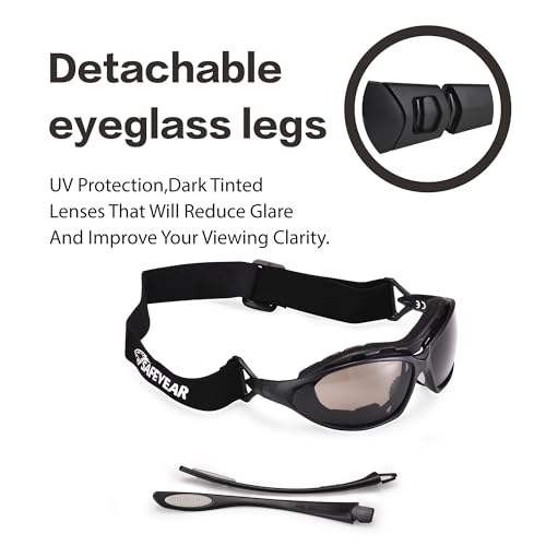 SAFEYEAR Anti Fog Safety Glasses- SG002 Clear Scratch Resistant Work Glasses No-Slip Safety Goggles Lab Grinding Chemistry - color: Smoke Lens