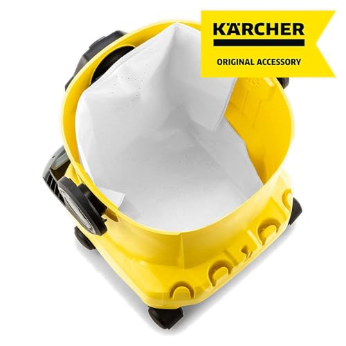 Kärcher Filter Fleece Bags 4 Pack, Compatible with Karcher Wet Dry Vacuum Cleaner Models WD 4, WD 5, WD 5/P, WD 6 - style: Filter Bags for WD 4, WD 5, WD6