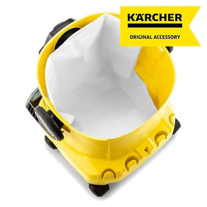 Kärcher Filter Fleece Bags 4 Pack, Compatible with Karcher Wet Dry Vacuum Cleaner Models WD 4, WD 5, WD 5/P, WD 6 - style: Filter Bags for WD 4, WD 5, WD6