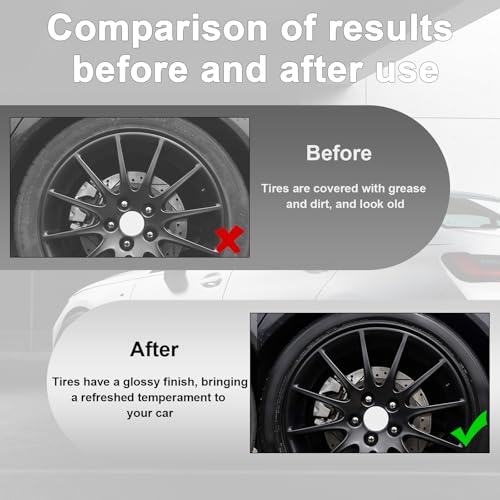 Wevdn 2PCS Tire Shine Applicator, Durable & Reusable Hex Grip Tire Dressing Sponge Foam Detailing Pad, Washable Round Shape Wheel Tire Shine Car Cleaning Sponge, Car Accessories (Black-Small) - color: Black-small