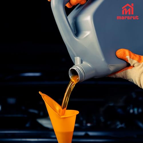 3pcs Oil Funnel Long Neck for Motorcycle Automotive Use, Skinny Multi Function Purpose for All Car Engine Gasoline Lubricants Water Diesel Fuel Kerosene Oils Other Liquids, Plastic Spill Saver Filling