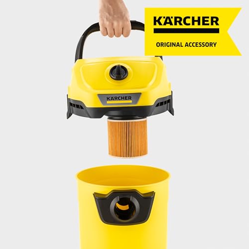 Karcher Cartridge Filter for Karcher Wet Dry Vacuum Cleaners - Compatible with WD 1 Compact, WD 2-18 and WD 3 - style: WD 1 Compact, WD 2, WD 3 Filter