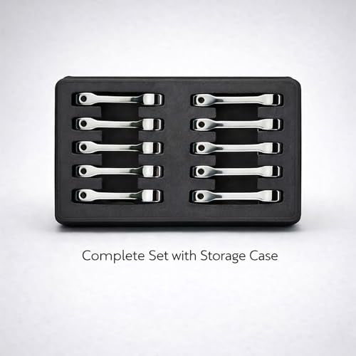 Torque Adapter Set, 10-Piece Torque Wrench Extension Set Metric Wrench Set for Automotive & Mechanical Repair 10-19mm (Metric) - style: Metric