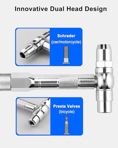Tire Pressure Gauge for Cars Schrader and Presta 160 PSI, Road Bike Tire Air Pressure Gauge Luminous Dial, Suitable for Car, Motorcycle, Bike, SUV and Truck - size: 160PSI Schrader/Presta