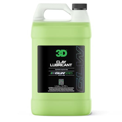 3D Clay Lubricant 1 Gallon – Professional Grade Clay Bar Detailing – Smooth Glide, Scratch-Free Formula for Clay Bar, Pad & Towel – Removes Contaminants, Safe for All Paint – Made in USA - size: 128 Oz