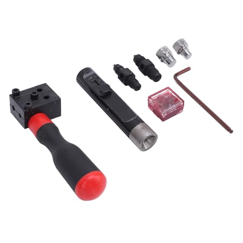 Double Flait for 3/16in and 1/4in Brake Lines, HandhFlaith STO Automo Brake Line Kit for Car Repair, Copper