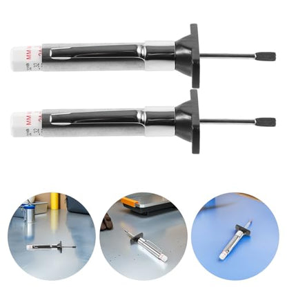 FENICAL 5pcs Plastic Car Tire Tread Depth Gauge 0-25mm Measurement Tool for Accurate Tire Wear Inspection and Maintenance Bays Use