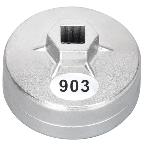 74mm Oil Filter Wrench: 14 Flutes Oil Filter Removal Tool Compatible with FL-910S/FL-500-S, BRIGGS-STRATTON 492932/695396/792326, FRAM PH8170, TECUMSEH 36563, WIX 57035 Lawn Mower Oil Filters