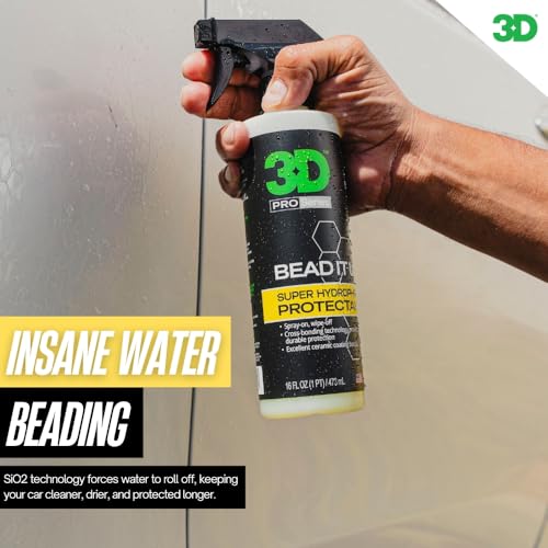 3D Bead It Up Ceramic Coating Booster Spray - Super Hydrophobic Bead Maker - Polymer Paint Protectant & Sealant 16oz. - size: 16 Fl Oz (Pack of 1)