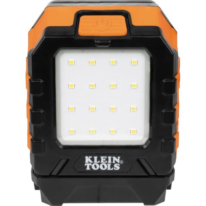 Klein Tools 56416 Rechargeable LED Work Light, 1000-Lumens, Magnetic Work Light with 3 Modes, 360-Degree Rotation and Kickstand, Compatible with MODbox Rail System