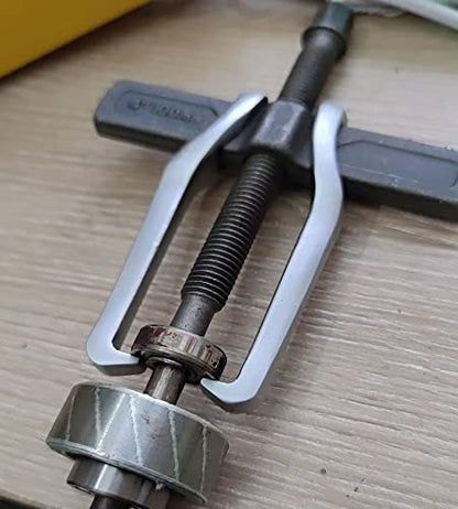 6-Inch 2-Jaw Gear Puller, Small Bearing & Pulley Removal Tool | Reversible Double Hook Design, Inside & Outside Pulling Extractor for Flywheels, Gears and Pulleys