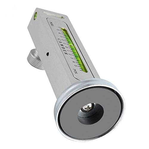 Four Wheel Alignment Magnetic Gauge Tool for Camber and Caster Angle Measurement, Adjustable Leveling Instrument with Range from - 5 to 5 Degrees, Attaches to Wheel Hub or Brake