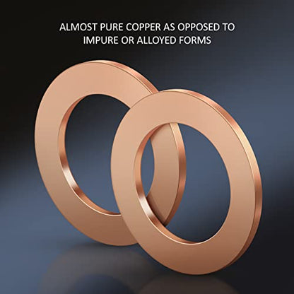 (20Pcs) M14 Red Copper Oil Drain Plug Crush Washers Coolant Seal Ring Gasket DFL-030 - color: M14 x 1.5 Crush Washers