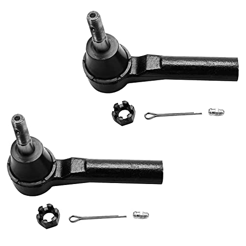 Detroit Axle - Front Steering Knuckles & Wheel Hub Bearings Outer Tie Rod Ends Replacement for Jeep Patriot Compass Dodge Caliber - 4pc Set - size: 4SU48611/Kit