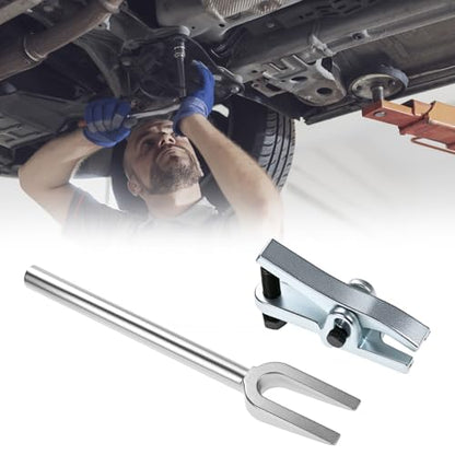QWORK Ball Joint Separator, 15/16 Inch Pickle Fork Tool, Steel Tie Rod Removal Tool, Ball Joint Removal Tool Adjusts from 1-1/3" to 2-1/8"