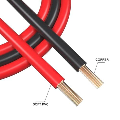Dual-Ended Alligator Clip Electrical Test Leads 1000V 15A 3.5ft Jumper Wire | 1M Flexible Protective Copper Cable Crocodile Clip, Testing Wires with Insulators Gator Clips for Testing 2PCS
